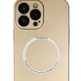 Alan Şanslı iPhone 14 Pro Max Jack Magneticsafe Lens Gold Silikon Kılıf
