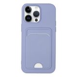 Alan Şanslı iPhone 14 Pro Max Kelvin Kartvizitli Lila Silikon Kılıf