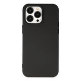 Alan Şanslı iPhone 14 Pro Max Nano İçi Kadife Siyah Silikon Kılıf
