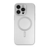 Alan Şanslı iPhone 14 Pro Moshi Lens Magneticsafe Silikon Gümüş Kılıf