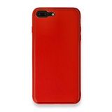 Alan Şanslı iPhone 7 Plus Coco Kırmızı Deri Silikon Kapak Kılıf