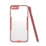 Alan Şanslı iPhone 7 Plus Platin Silikon Pembe Cep Telefonu Kılıfı