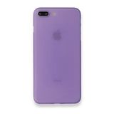 Alan Şanslı iPhone 7 Plus PP Ultra İnce Kapak Mor Cep Telefonu Kılıfı