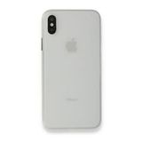 Alan Şanslı iPhone XS Max Kılıf PP Ultra İnce Kapak Beyaz Kılıf