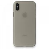 Alan Şanslı iPhone XS Max Kılıf PP Ultra İnce Kapak Gri Kılıf