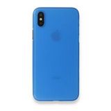 Alan Şanslı iPhone XS Max Kılıf PP Ultra İnce Kapak Mavi Kılıf