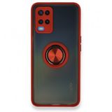 Alan Şanslı Oppo A54 4G Montreal Yüzüklü Silikon Kapak Kırmızı Kılıf