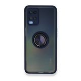 Alan Şanslı Oppo A54 4G Montreal Yüzüklü Silikon Kapak Lacivert Kılıf