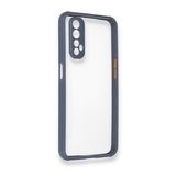 Alan Şanslı Realme 7 Miami Şeffaf Silikon Gri Kılıf