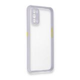 Alan Şanslı Realme 7 Pro Miami Şeffaf Silikon Lila Kılıf