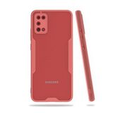 Alan Şanslı Samsung Galaxy A02S Platin Silikon Pembe Cep Telefonu Kılıfı