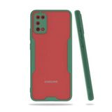 Alan Şanslı Samsung Galaxy A02S Platin Silikon Yeşil Cep Telefonu Kılıfı