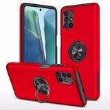 Alan Şanslı Samsung Galaxy M51 Elit Yüzüklü Kapak Kırmızı Kılıf