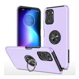 Alan Şanslı Xiaomi Poco F3 Elit Yüzüklü Kapak Mor Kılıf