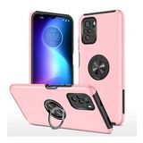 Alan Şanslı Xiaomi Poco F3 Elit Yüzüklü Kapak Pembe Kılıf