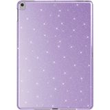 Alan Tech Apple iPad 10.2 2021 (9.nesil) Simli Parlak Görünümlü Zore Tablet Koton Kılıf-Lila