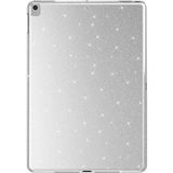 Alan Tech Apple iPad 10.2 (8 Nesil) Simli Parlak Görünümlü Zore Tablet Koton Kılıf-Gümüş