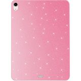 Alan Tech Apple iPad 10.9 2022 (10.nesil) Simli Parlak Görünümlü Zore Tablet Koton Kılıf-Pembe