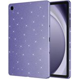 Alan Tech Galaxy Tab S7 T870 Simli Parlak Görünümlü Zore Tablet Koton Kılıf-Derin Mor