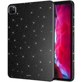 Alan Tech iPad Pro 11 2020 (2.nesil) Simli Parlak Görünümlü Zore Tablet Koton Kılıf-Siyah