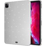 Alan Tech iPad Pro 11 2022 M2 Simli Parlak Görünümlü Zore Tablet Koton Kılıf-Gümüş