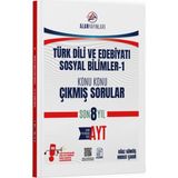 Alan Yayınları Ayt Türk Dili ve Edebiyatı Sosyal Bilimler 1 Konu Konu Çıkmış Sorular Son 8 Yıl