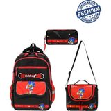 Alanç Gift Ultra Lüks Kore Tarzı Erkek Çocuk Ortopedik Premium İlkokul Çantası Termal Beslenme Ve Kalemlik