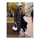 ALANOVA FASHION ALANOVA KADIN UZUN ŞİŞME MONT MİKRO KOMAŞ