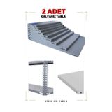 Alanraf 2 Adet Galvaniz Çelik Raf Tablası - Depo, Arşiv, Kiler, Dosya, Market Rafı 43X60 Cm-0.70 mm