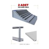 Alanraf 2 Adet Galvaniz Çelik Raf Tablası - Depo, Arşiv, Kiler, Dosya, Market Rafı 43X93 Cm-0.70 mm