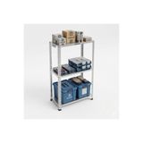 ALANRAF 3 Katlı Galvaniz Çelik Raf - Depo, Arşiv, Kiler, Dosya, Market Rafı, Mutfak, Ofis 31x60x100 cm