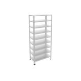 ALANRAF 9 Katlı Galvaniz Çelik Raf - Depo, Arşiv, Kiler, Dosya, Market Rafı 31x93 Cm-250 Cm-0.70 Mm