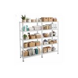 ALANRAF Çelik Raf 5 Katlı Duble 31x150xh200 Dekoratif Raf Sistemleri, Depo Rafı, Arşiv Rafı, Kiler Rafı