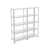ALANRAF Çelik Raf 5 Katlı Duble 31x186xh200 Dekoratif Raf Sistemleri, Depo Rafı, Arşiv Rafı, Kiler Rafı