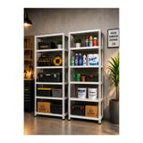 ALANRAF Çelik Raf 6 Katlı 2 Adet 43x75x200 ve 31x60x200 Raf Sistemleri, Depo rafı, Arşiv rafı, Kiler rafı, Çok Amaçlı Raf