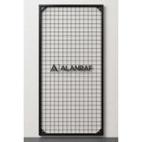 ALANRAF Sık Telli Tel Raf - Siyah Renkli Tel Pano Stand, Duvar Askılığı, Telefon ve Züccaciye Raf 60x120 cm
