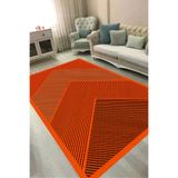 ALANUR AL4048-sckz-k-hali Kaymaz Yıkanabilir Dijital Baskılı Salon Halısı Trend Geometrik Al4048