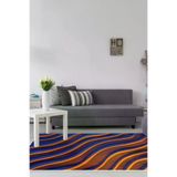 ALANUR E5022-sckz-p-hali Home Kaymaz Dijital Mutfak & Salon Halı Star Pamuk Geometrik E5022 Renkli