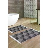ALANUR E5030-sckl-k-klozet Home Kaymaz Taban Djt Klozet Takımı Trend Saçaklı Geometrik E5030 Gri