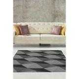 ALANUR E5030-sckz-k-hali Home Kaymaz Dijital Mutfak & Salon Halı Trend Geometrik E5030 Gri