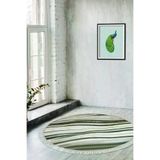 ALANUR E5032-sckl-k-hali-yuvarlak Home Kaymaz Dijital Mutfak & Salon Halı Trend Saçaklı Yuvarlak Mermer E5032 Beyaz