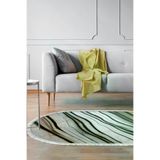ALANUR E5032-sckl-p-hali-oval Home Kaymaz Dijital Mutfak & Salon Halı Star Pamuk Saçaklı Oval Mermer E5032 Beyaz