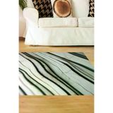 ALANUR E5032-sckz-p-hali Home Kaymaz Dijital Mutfak & Salon Halı Star Pamuk Mermer E5032 Beyaz