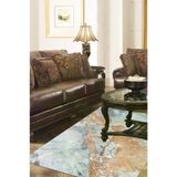 ALANUR E5034-sckz-p-hali Home Kaymaz Dijital Mutfak & Salon Halı Star Pamuk Mermer E5034 Mavi