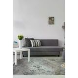 ALANUR E5037-sckz-p-hali Home Kaymaz Dijital Mutfak & Salon Halı Star Pamuk Mermer E5037 Gri