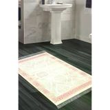Alanur Home 1376-Trend-Banyo Eko Trend Djt Banyo Paspası Yıkanabilir Kaymaz Taban 1376 Klasik Koyu Pembe