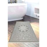 Alanur Home 1448-Trend-Banyo Eko Trend Djt Banyo Paspası Yıkanabilir Kaymaz Taban 1448 Osmanlı Gümüş