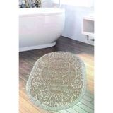 Alanur Home 1488-Trend-Banyo-Oval Eko Trend Djt Banyo Paspası Yıkanabilir Kaymaz Taban 1488 Oval Modern Kahve