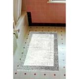 Alanur Home 1665-Trend-Banyo Eko Trend Djt Banyo Paspası Yıkanabilir Kaymaz Taban 1665 Bordürlü Mor