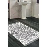 Alanur Home 1910-Trend-Banyo Eko Trend Djt Banyo Paspası Yıkanabilir Kaymaz Taban 1910 Modern Gri